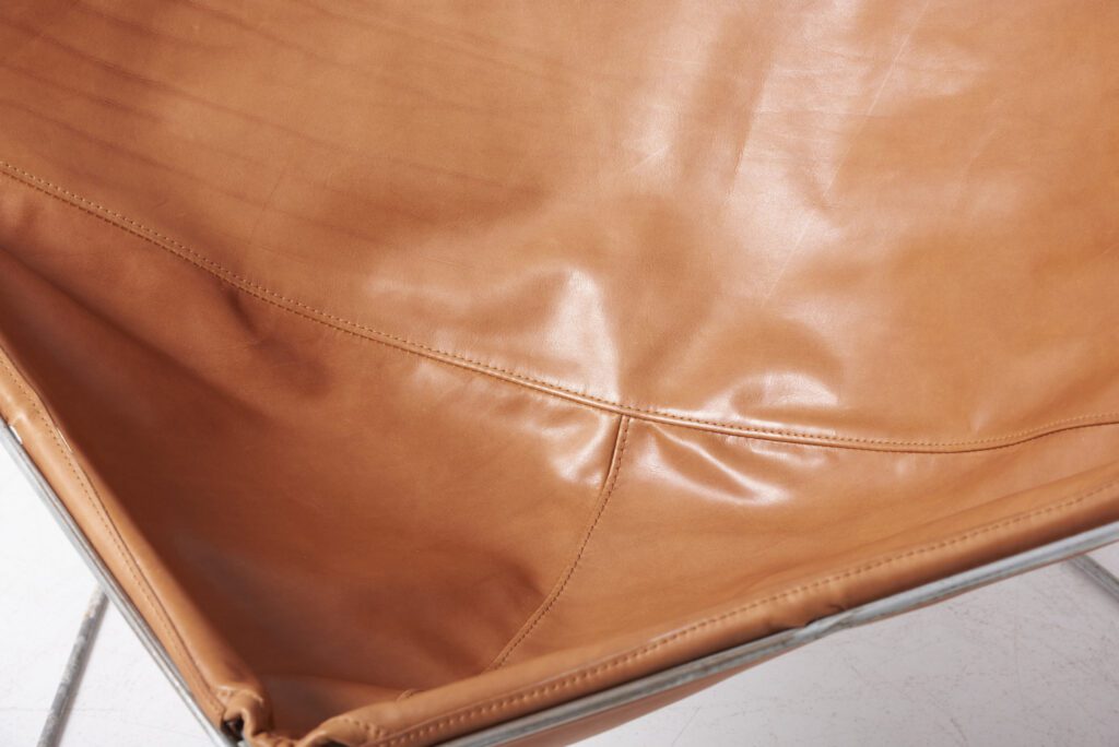 Penta Chair, 1960s by Jean-Paul Barry & Kim Moltzer for Wilhelm Bofinger in brown Leather